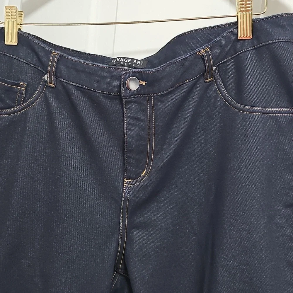 Dark Denim Capri Pants - Picture 7 of 9
